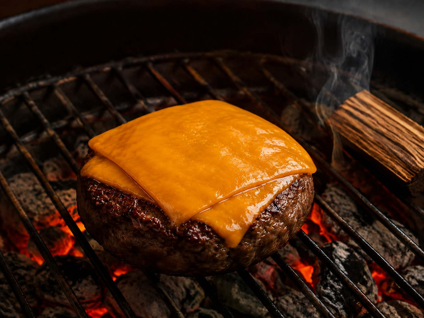 Burger na churrasqueira